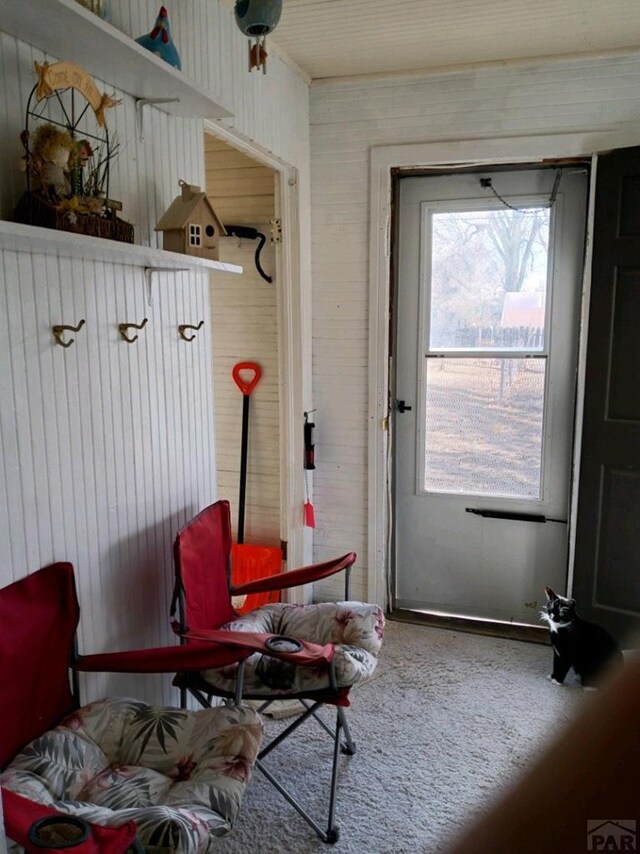 mudroom with a wealth of natural light