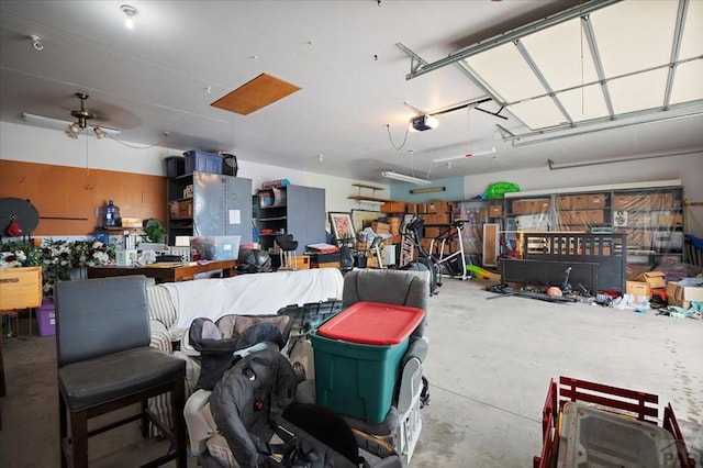 49 N Pkwy, Colorado City, CO 81019 - garage featuring ceiling fan