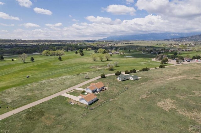 49 N Pkwy, Colorado City, CO 81019 - aerial view of a local golf course and a mountainous background