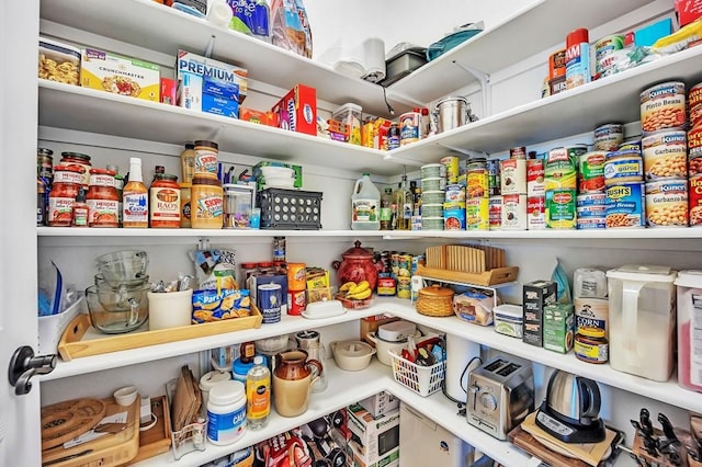 view of pantry