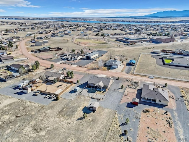 aerial view featuring a residential view