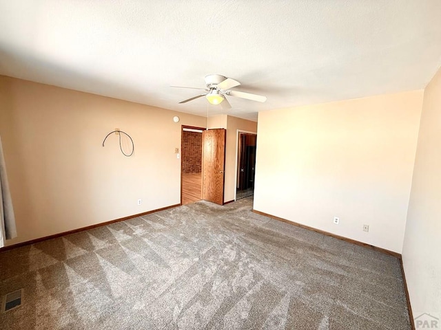 2302 Cartier Dr Unit A, Pueblo, CO 81005 - unfurnished room with carpet floors and a ceiling fan