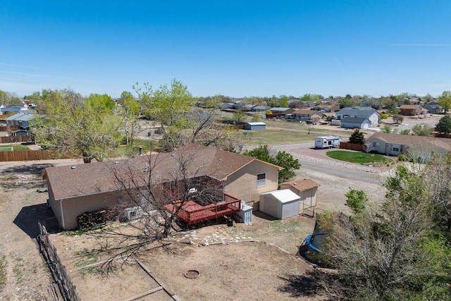 bird's eye view featuring a residential view