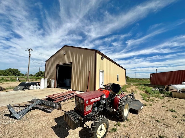 view of outbuilding with an outdoor structure