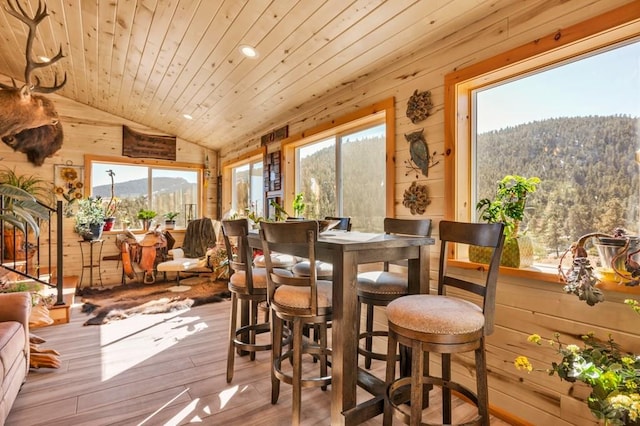 1918 Kelly Creek Trl, Canon City, CO 81212 - sunroom / solarium with lofted ceiling and a mountain view