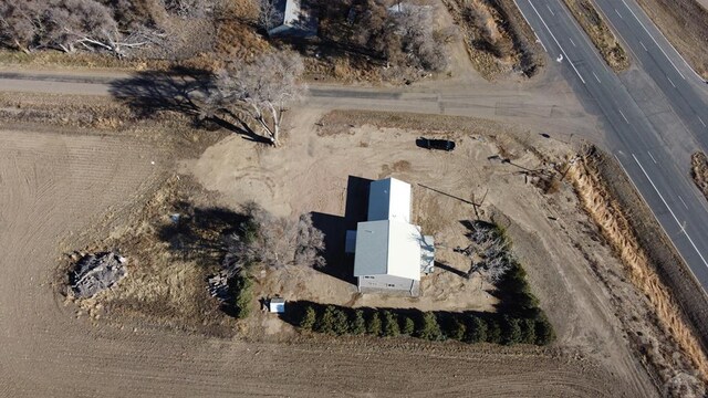 aerial view featuring a rural view