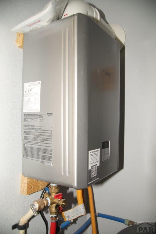 utilities with tankless water heater