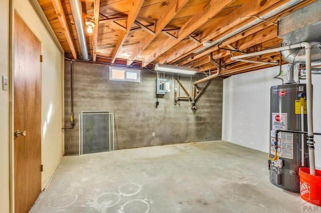 1510 24 1/4 Ln, Pueblo, CO 81006 - basement with water heater and electric panel