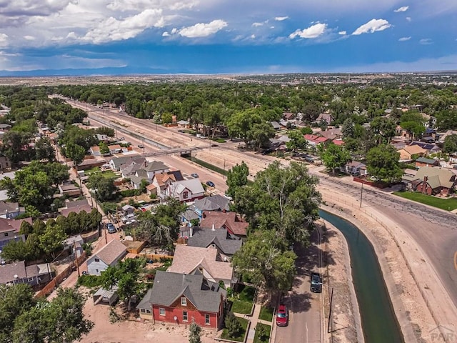 drone / aerial view featuring a residential view