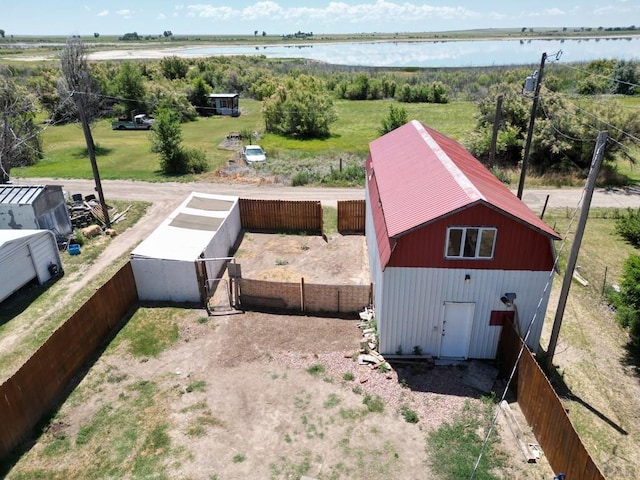 209 Beymer, Cheraw, CO 81030 - view from above of property with a nearby body of water
