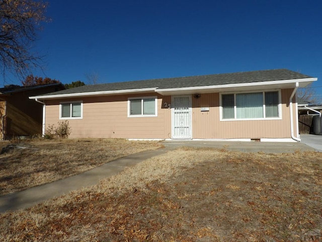 view of ranch-style house