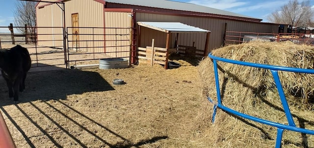 view of horse barn