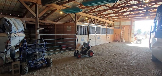 view of horse barn