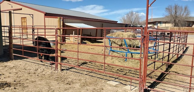 view of horse barn