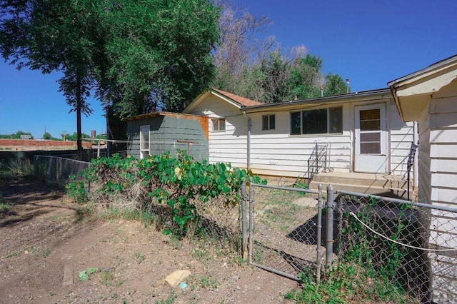 exterior space with fence