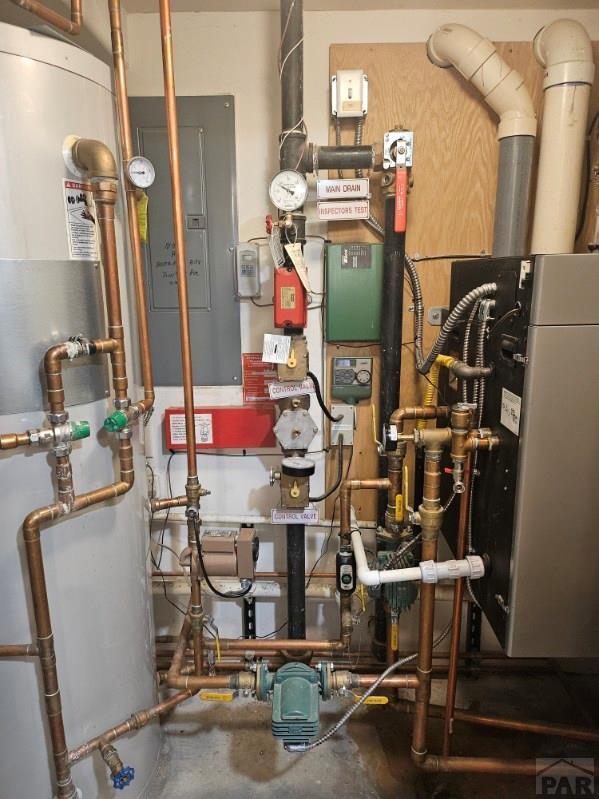 utilities with gas water heater