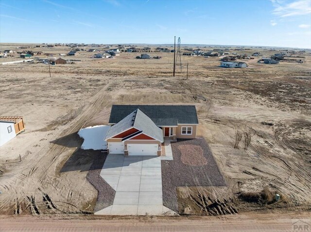 bird's eye view featuring a rural view