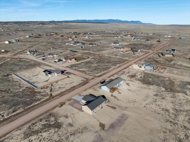 bird's eye view featuring view of desert