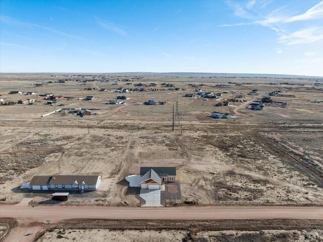 drone / aerial view with a rural view