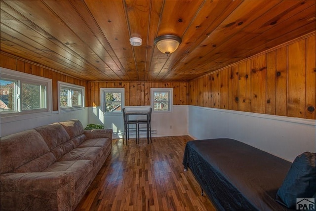 901 E C St, Pueblo, CO 81003 - bedroom featuring wood ceiling, multiple windows, and wood finished floors