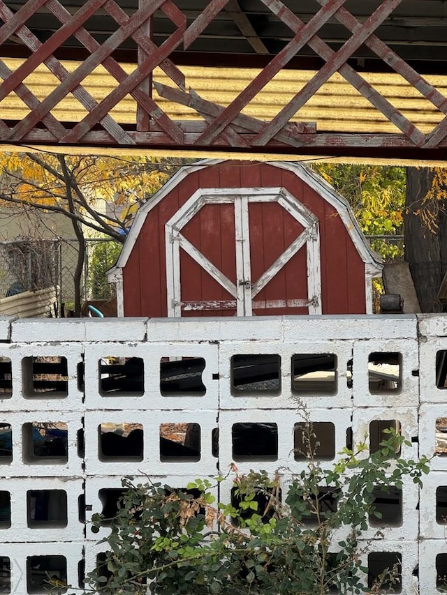 view of barn