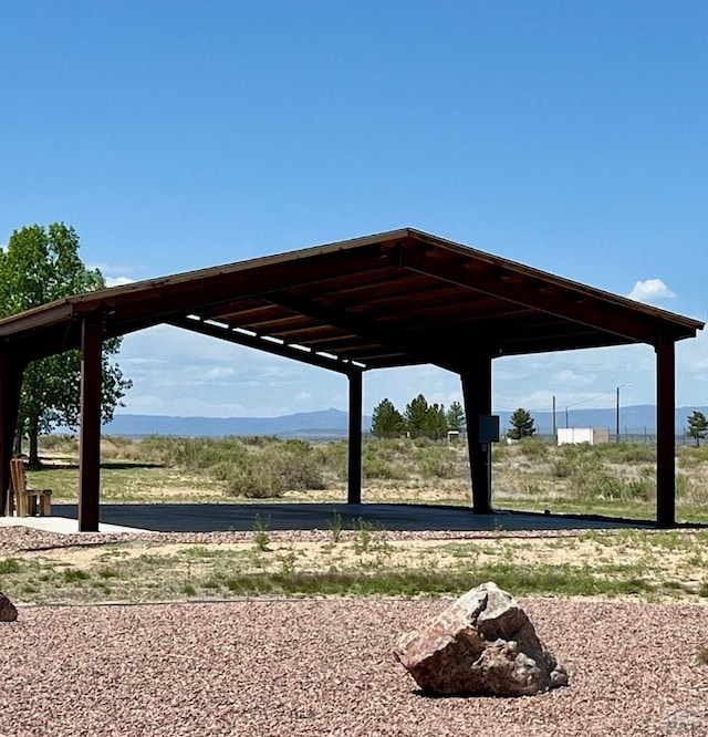 view of community with a carport