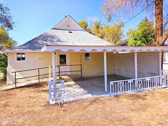 view of horse barn