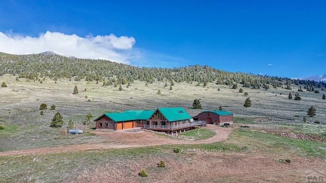 exterior space with a rural view