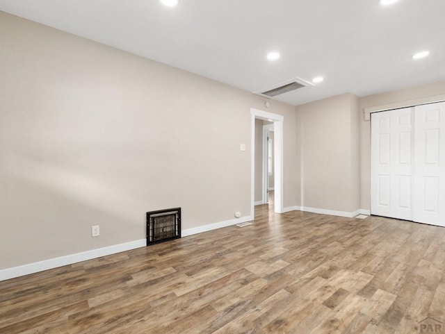 2619 7th Ave, Pueblo, CO 81003 - unfurnished bedroom featuring recessed lighting, wood finished floors, baseboards, and a closet