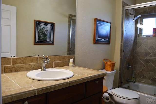 205 Hoofprint Ct, Walsenburg, CO 81089 - full bathroom with vanity and combined bath / shower with glass door