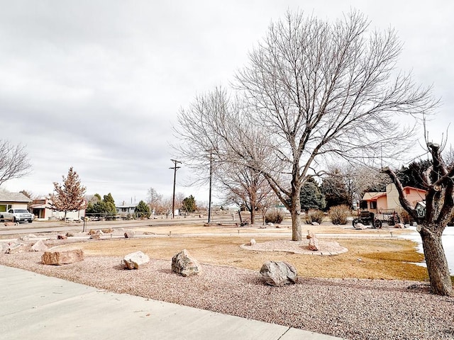 view of yard with a residential view