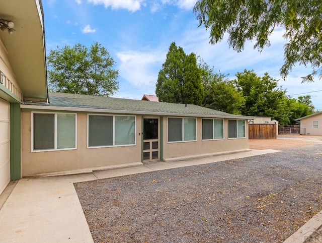 417 Park Dr, Pueblo, CO 81005 - back of house with a shingled roof, a patio area, and stucco siding