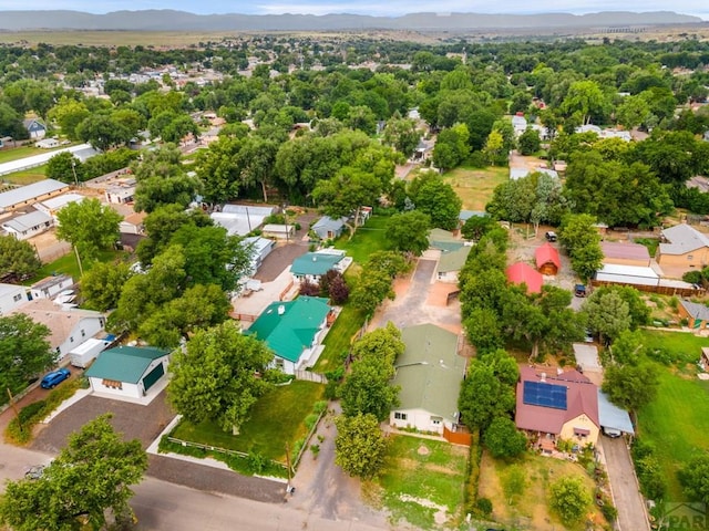 417 Park Dr, Pueblo, CO 81005 - aerial perspective of suburban area featuring mountains