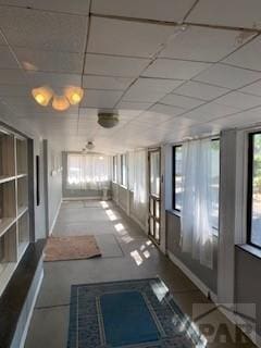 417 Park Dr, Pueblo, CO 81005 - hall featuring a paneled ceiling