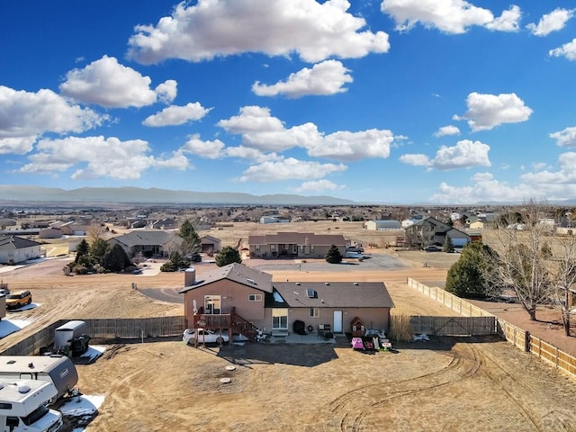 aerial view featuring a residential view