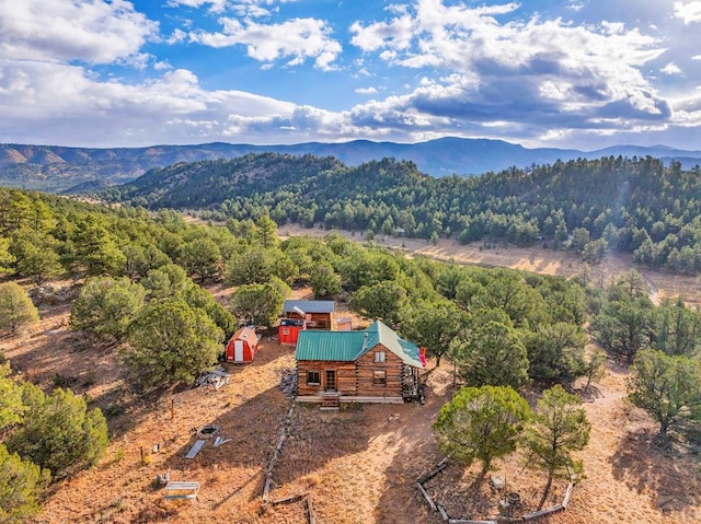 property view of mountains with a view of trees