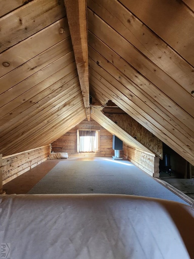 view of attic