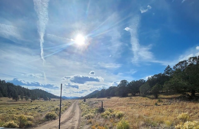 property view of mountains with a rural view