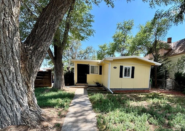 view of front of home