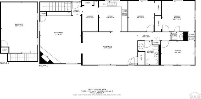1516 Zuni Rd, Pueblo, CO 81001 - view of floor plan / room layout