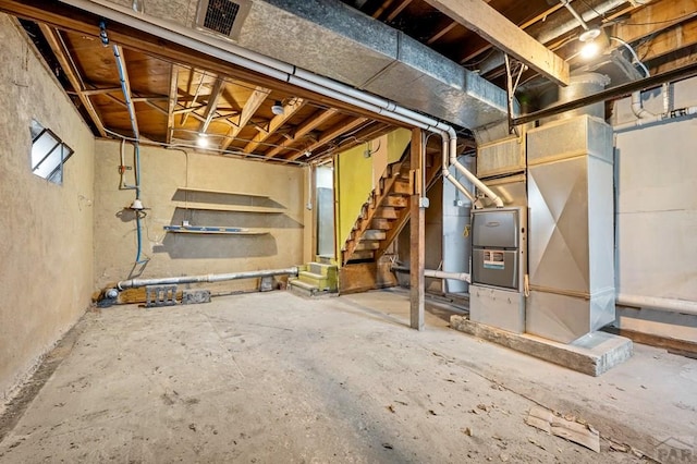 501 E Main St, Trinidad, CO 81082 - below grade area with stairway and heating unit