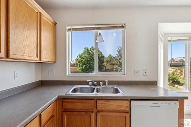 8718 Silver Glen Dr, Fountain, CO 80817 - kitchen featuring dishwasher and pendant lighting