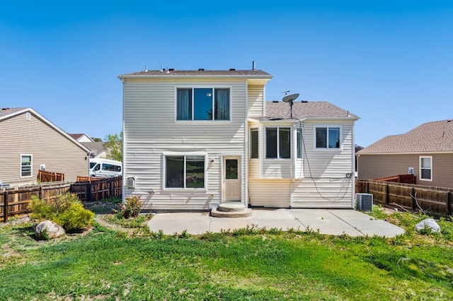 8718 Silver Glen Dr, Fountain, CO 80817 - back of house with a patio and a fenced backyard