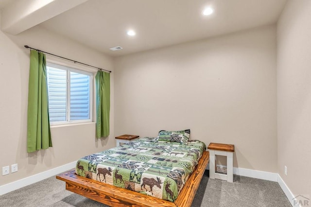 1216 N Whitetail Pl, Pueblo, CO 81007 - bedroom with carpet, baseboards, and recessed lighting