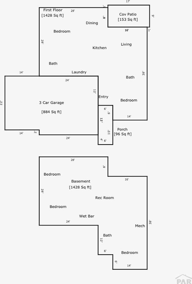1216 N Whitetail Pl, Pueblo, CO 81007 - home floor plan