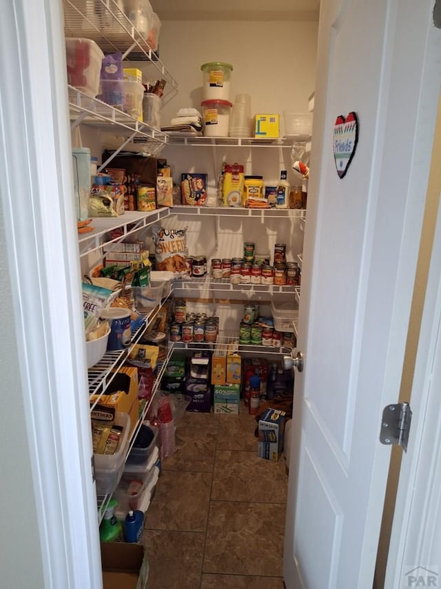 view of pantry