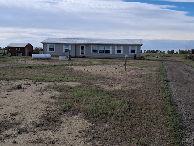 view of front of house with metal roof