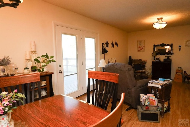 dining room featuring light wood-style flooring