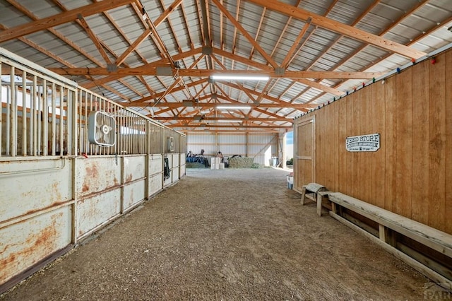 view of horse barn