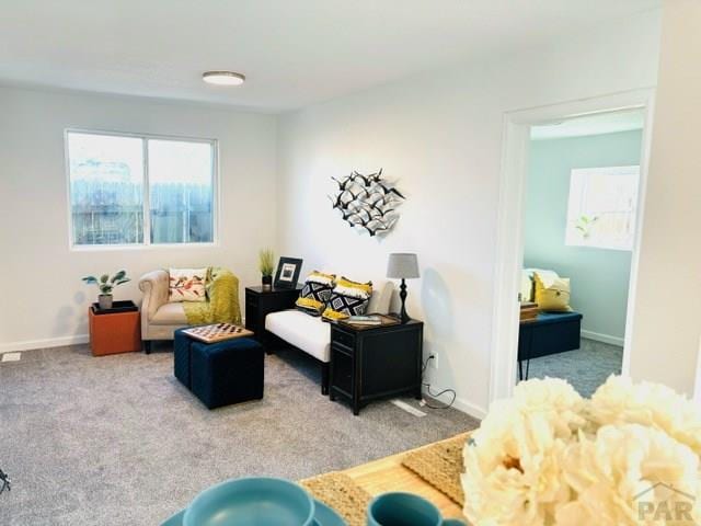 521 Tyler St, Pueblo, CO 81004 - carpeted living room with baseboards